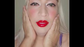 Linda princesa transexual morada