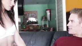 ”FAMILY STROKES Lustful teen Emma Stoned gets down to business with step brother”