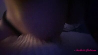 My best friend got me squirting while scissoring me with her big tits