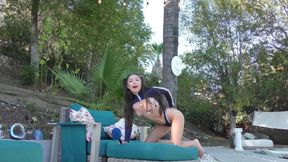 Casting with Horny Amber Summer