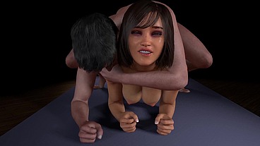 She Found Out That It's Not Easy to Hold a Plank While Getting Anal - 3D Porn
