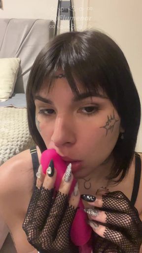 Pink Dildo Hot Tattoo Trans Girl