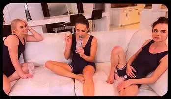 Lesbian Friends Get Wild with Dildo: Big Tits Fingering Fun