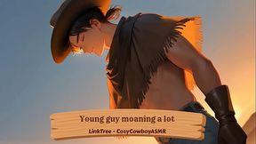 Young guy moaning a lot