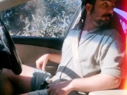 Driver caught masturbating