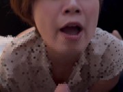 声に出しちゃうほど大好きなちんぽを舐め尽くす変態彼女♡ cum in mouth gokkun