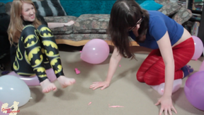 Balloon Popping with our Butts