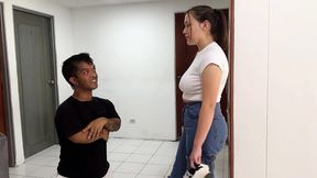 Midget Pleases His girlfriend with a Rich and Hard Fuck of His Hard Cock as Her Boyfriend Latin