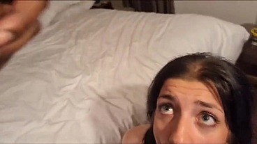 Gym slut took a BBC facial