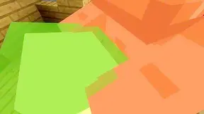 Slimy Seduction: Minecrafter Dominates Busty Slime Babe in Steamy Encounter