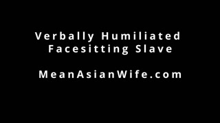 Verbally Humiliated Facesitting Slave No Mercy