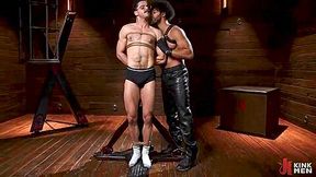Nailing Beside Muscled Latino Hunk