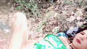 Seeing Indian Bhabhi Alone in the Forest, Bhabhi's Stepbrother-in-law Made Sex with Her