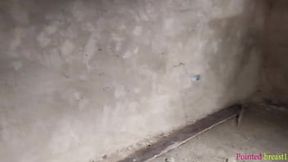 Big-titted wife enjoys rough sex with muscular contractor while her husband watches