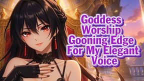 Goddess Worship Gooning – Edge For My Elegant Voice | Goddess Hiyori
