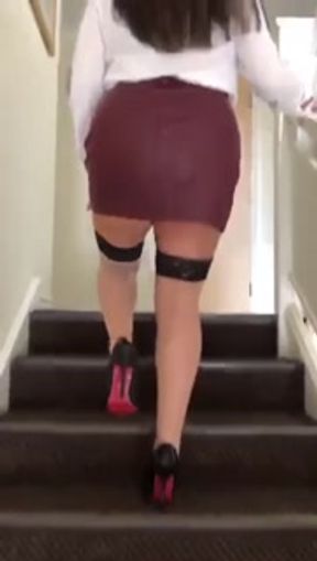 My neighbour follows me to my flat