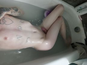 After shower dildo fun...realy need to get fucked yes