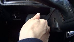 Stick shift car driving (D)