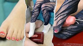 I Stomp his Cock and make him Cum with my Boots