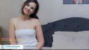 Providing free shows White Natural Juggs