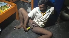 Indian Gay Boy Fuking Ass with Cucumber