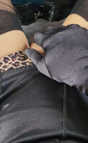 Feeling Sooo Turned on in Naughty Black Lingerie