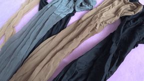 LorY and 5 pairs of nylon pantyhose will make you cum c