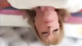 Blonde crossdresser Kim fucked bareback in missionary