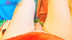 Gorgeous Femboy Wearing Sheer Top with Shy Smile