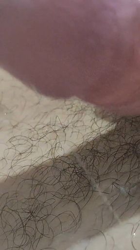 Young Man with a Big Dick Has a Triple Orgasm in the Mirror.