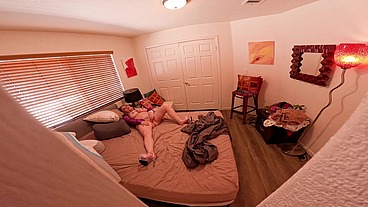 caught peeping, stepmom lets you masturbate with her and cum in her pussy