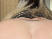 Femdom Submissive Loving OF Babe @mysweet-succubus in Latex Riding Dildo - Solo Female Orgasm