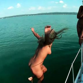 Crazy hard sex on the boat