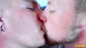 ManPuppy: JC Dickerson Moans As Leo Blues Tongue Bulges His Cheeks And Fills His Mouth