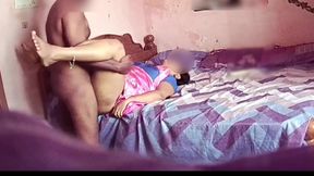 Sexy Indian Housewife in Pink Saree &amp; Blue Blouse Have Nice Good Fuck