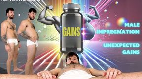 Male impregnation unexpected gains