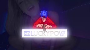 Busty blonde MILF Linzee Ryder rides cock and gets a titty fuck