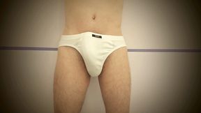 Growing Boner Bulge pushes out of underpants