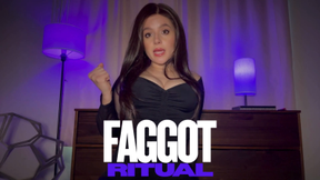 FAGGOT RITUAL- ANAL MASTURBATION
