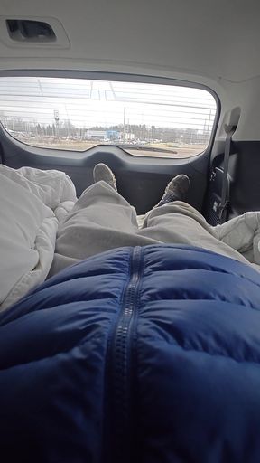 Big Tits Asian American Sissy Tranny Trap Fucked by Her Stepdaddy Dom in Parking Lot