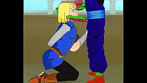 Android 18 Unleashed: Hot Trunks Encounter in DBZ Erotic Adventure