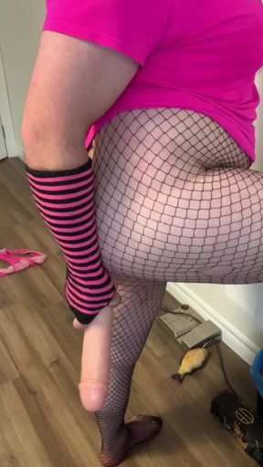 Crossdresser Try's a Few New Toys on His Sissy Ass