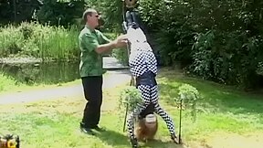 Madison Young Microfoam Gagged Lawn Ornament