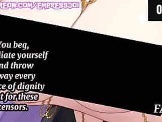 4 Min Hentai JOI Humiliation: Beta Safe Censors (premature)