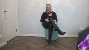 Worship black leather boots 2 fd