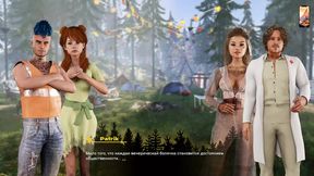 Cum inside girlfriend at animated picnic tent
