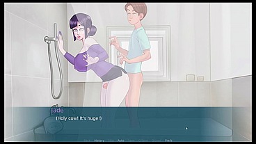 SexNote - ALL SEX scenes [ TABOO HENTAI game PornPlay ] Ep.38 fucking our mother in law in the bathroom !