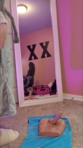 Ride Dildo in Fuzzy Robe and Slippers TRAILER