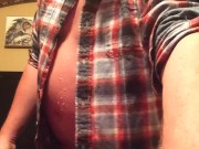 Throwback to my Younger Days: Flannel Cumshot