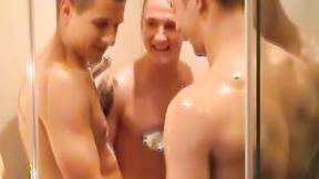 ”Sucking his hard meat before I get my tight butt banged hard”
